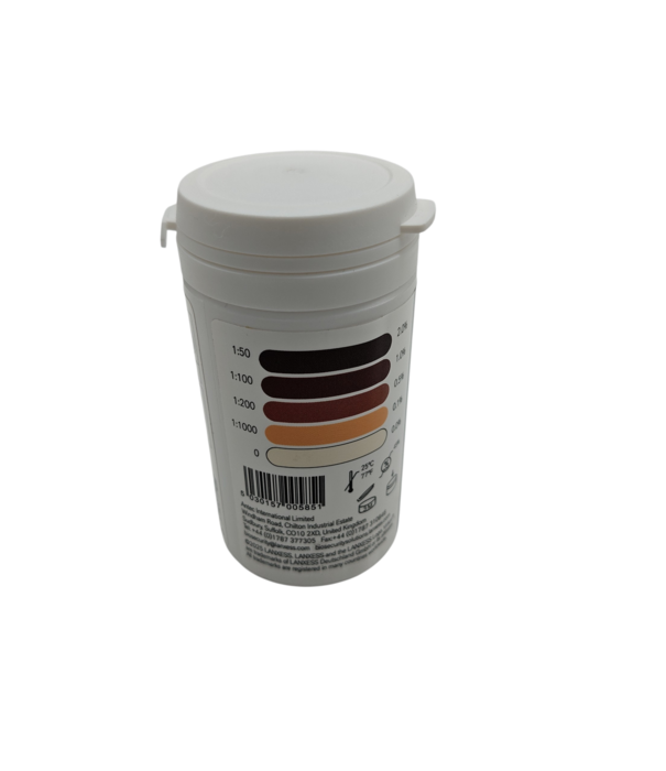 Virkon Virkon™ Verdunningsteststrips (60 stuks) — Valideer de concentratie van uw Virkon® desinfectie-oplossing