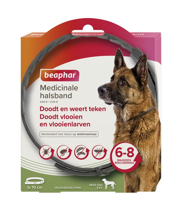 Beaphar Collar Medicinal Beaphar Perro a partir de 8kg – 8 Meses de Protección | Zoolac.nl