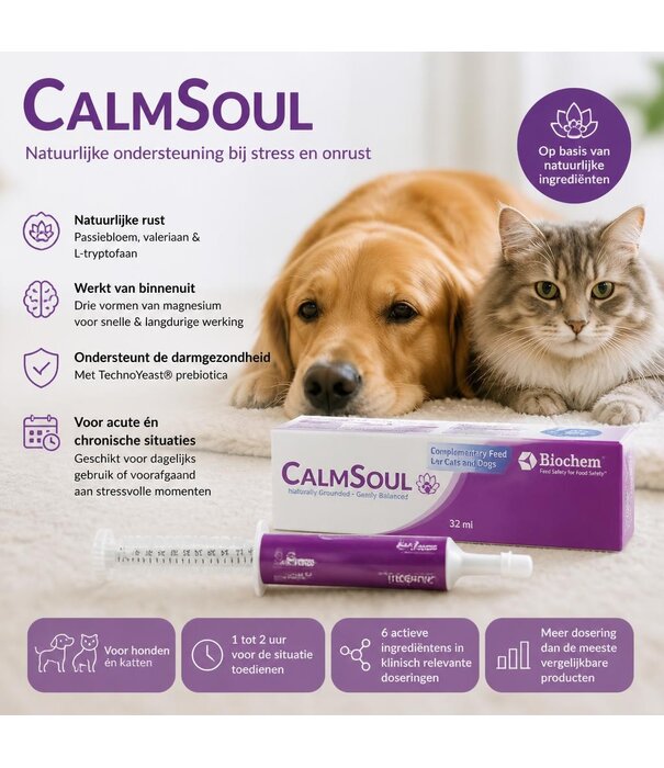 CalmSoul CalmSoul – Kalmerend supplement voor honden en katten | Zoolac.nl