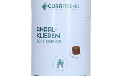 Hond schuurt met billen over de grond