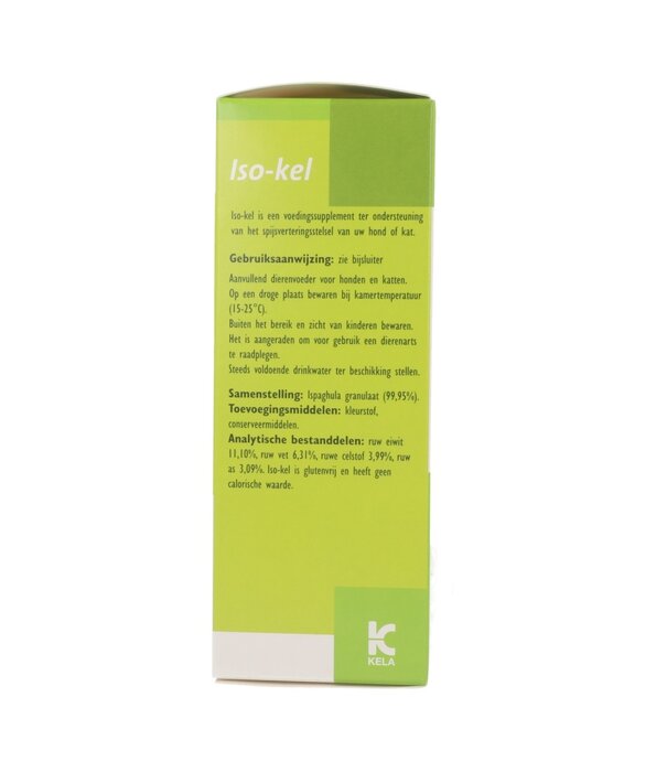 ISO-Kel Kela Iso-kel Granulat 100 g – Flohsamenschalen für Hund und Katze
