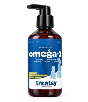 Treatsy Huile Oméga-3 pour chien et chat (250 ml)