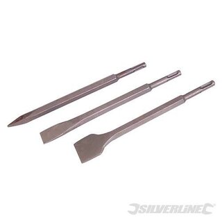 SDS-plus beitel set 3-delig Silverline
