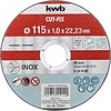 KWB Doorslijpschijf 115 x 1,0 x 22,23 mm CUT-FIX® INOX