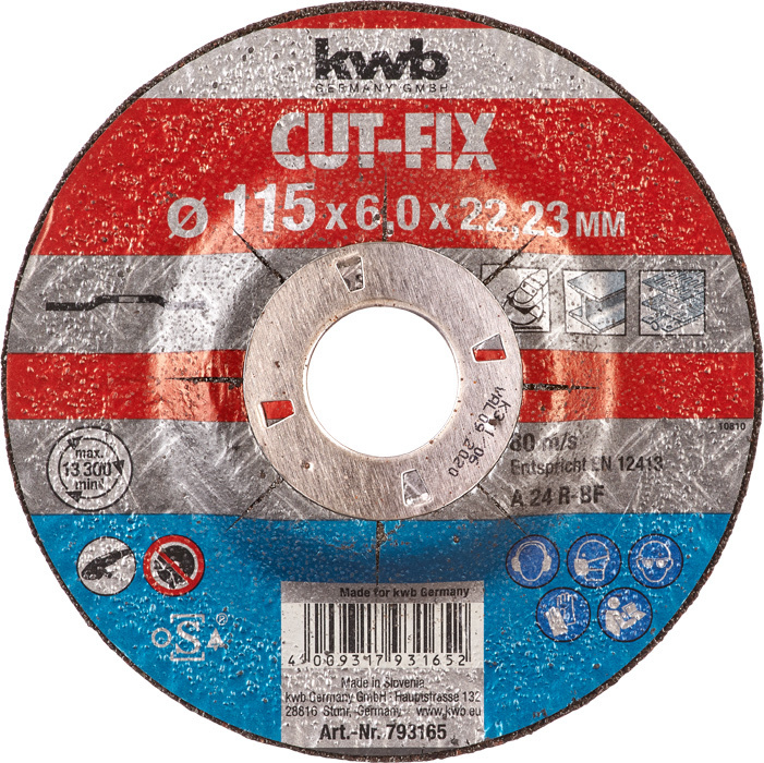 Afbraamschijf 115 x 6,0 x 22,23 mm CUT-FIX®