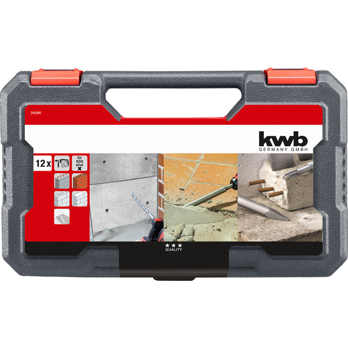 KWB SDS Plus boren en beitel-set 12-delig
