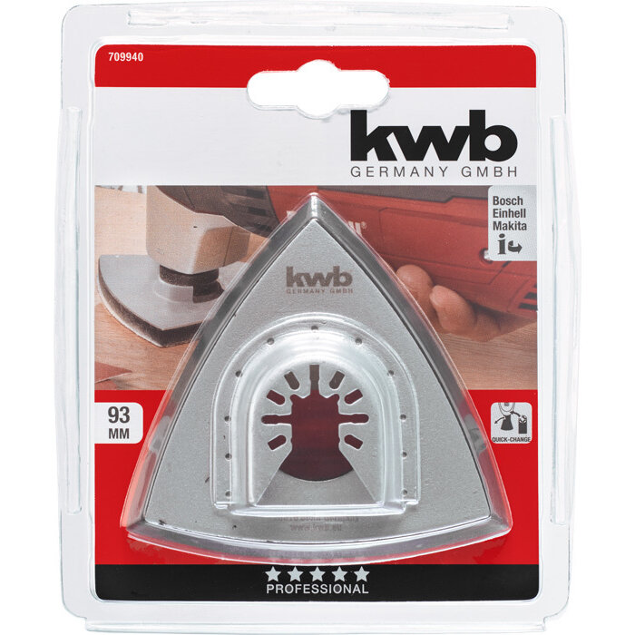KWB Multitool houderplaat geperforeerd 93 mm