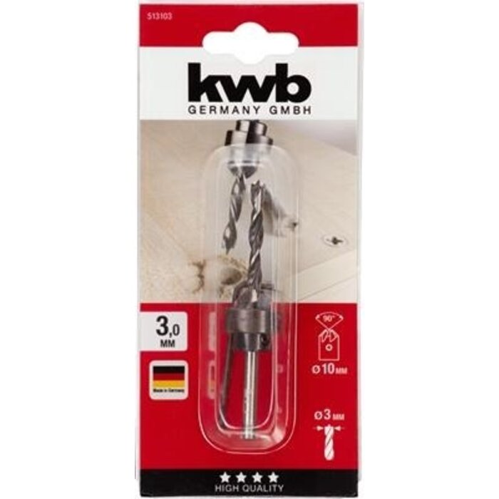 KWB Verzinkboor set 3mm