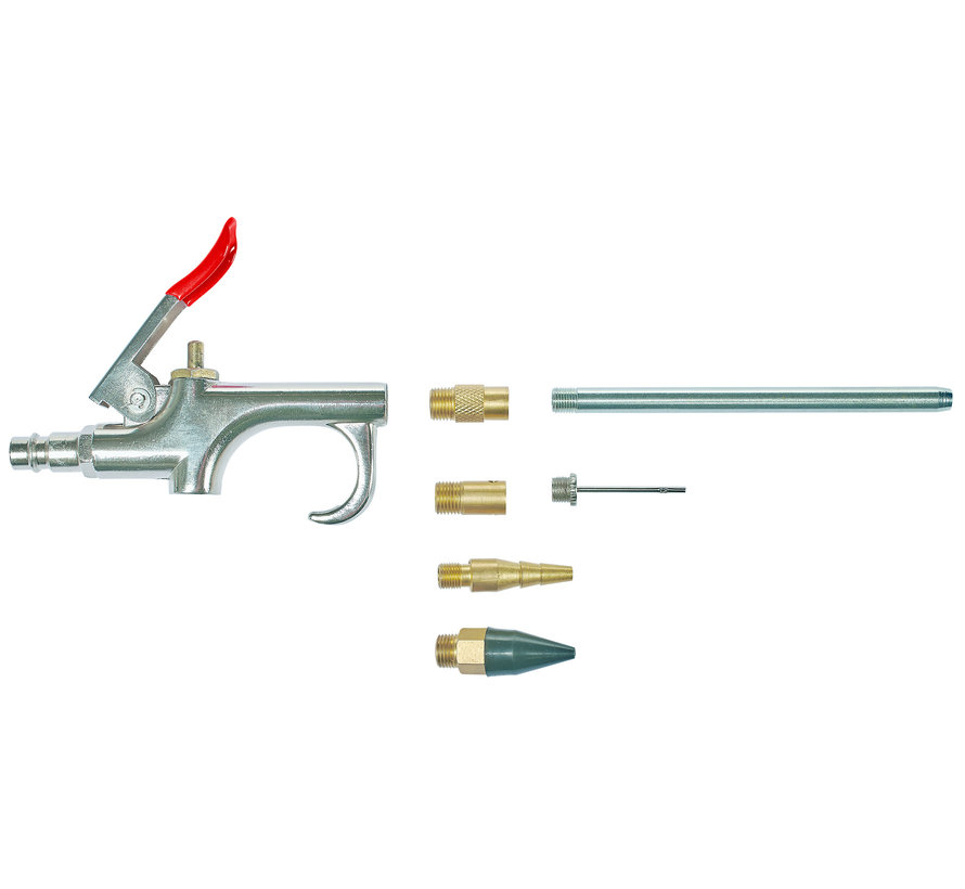 Pneumatische Blaaspistool 7-delig