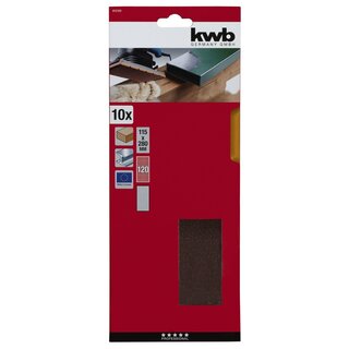 KWB Schuurstrook 115x280mm K120 10 Stuks