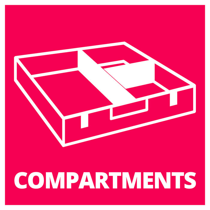 Einhell Kunststof Compartimenten Set voor E-case