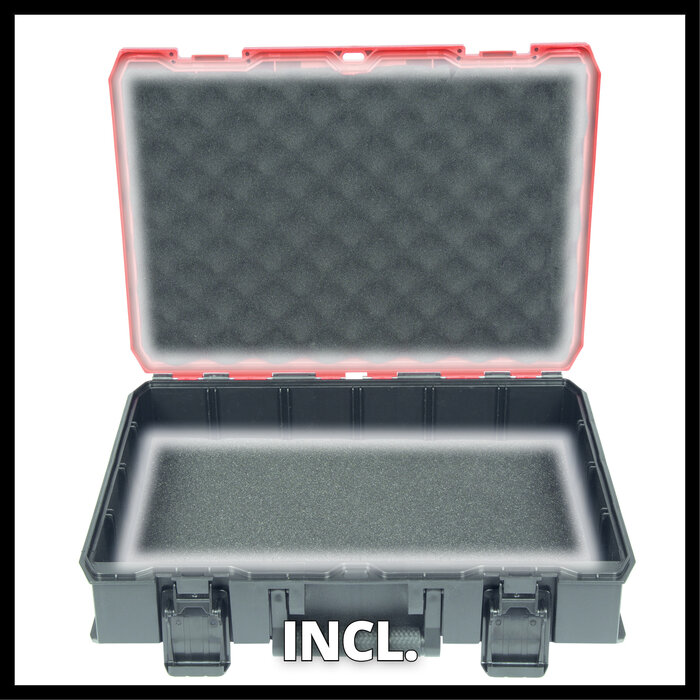 Einhell E-case S-F Stapelbare Systeemkoffer met Foam