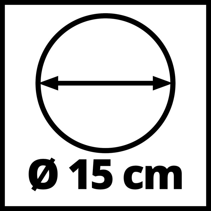Einhell Roterende Wasborstel - ⌀15cm