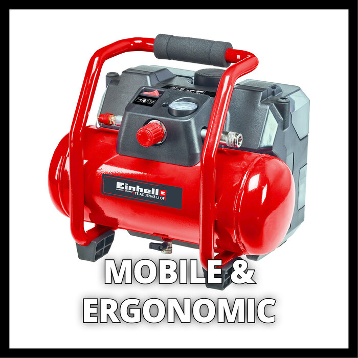 Einhell TE-AC 36/6/8 Li OF Solo, Accu Compressor, Power X-Change