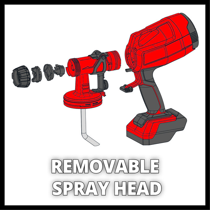 Einhell TC-SY 18/60 Li-Solo Verfspuitsysteem