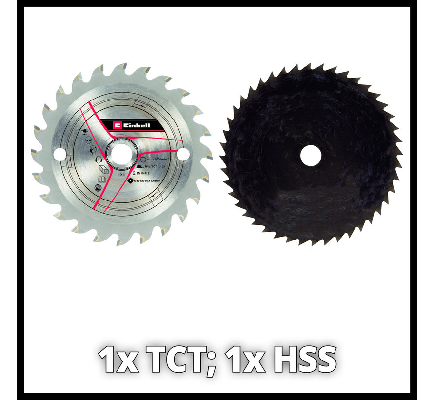Einhell TECS 18/89 Li Solo Accu Mini cirkelzaag Einhell