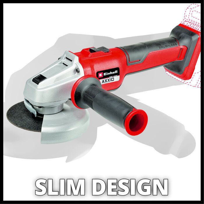 Einhell AXXIO Accu haakse slijper 115mm