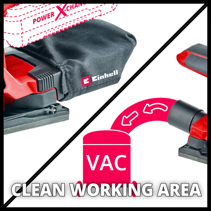 Einhell TC-OS 18/187 Li Solo Accu Vlakschuurmachine