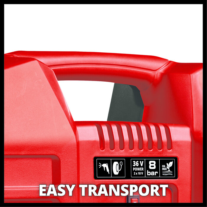 Einhell TE-AC 36/8 Li OF Set Solo Accu Compressor