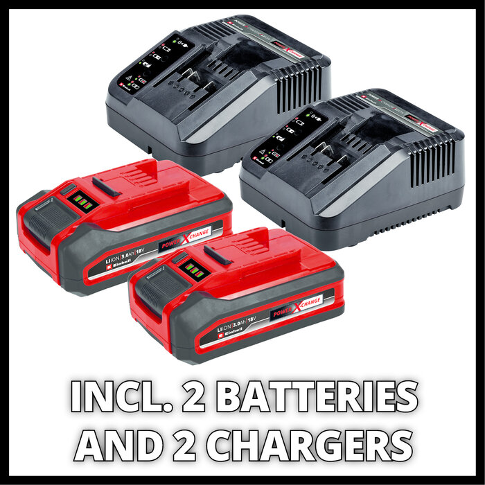 Einhell RASARRO 36/36 Li Kit (2x3,0Ah Plus) Accu grasmaaier