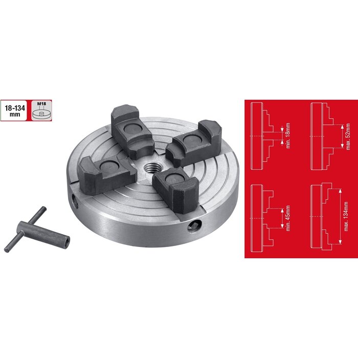 KWB Vierklauwplaat met M18 opname - TC-WW 1000/1
