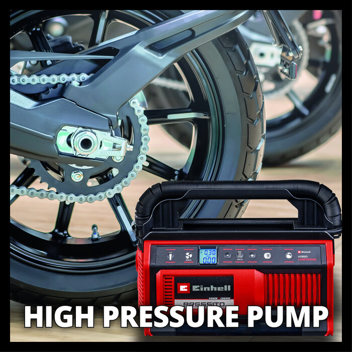 Einhell PRESSITO 18/25 Hybride Solo - 6in1 Accu Compressor - Power X-Change