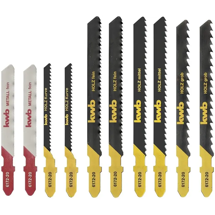 KWB decoupeerzaagbox 10-delig T-schacht