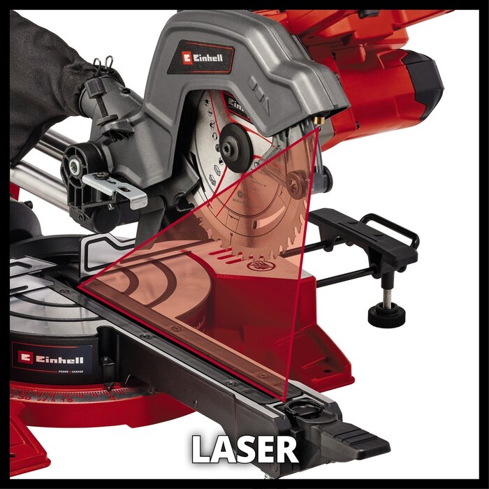 Einhell TE-MS 36/8 L Li Solo - Accu Radiaal-, Afkort-/Verstekzaag - Ø216 mm - Power X-Change