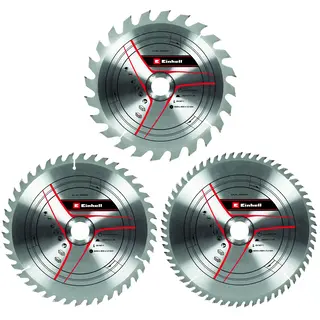 Einhell HM TCT Zaagbladenset - 3-delig - Ø254x30x3,2 mm (24, 42, 60 T)