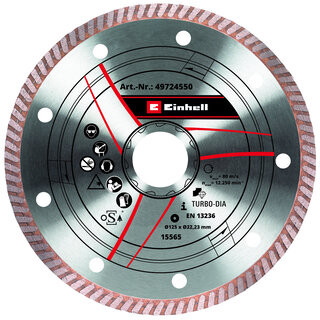 Einhell Diamantslijpschijf - 1 stuk - Ø125x22x1,2 mm