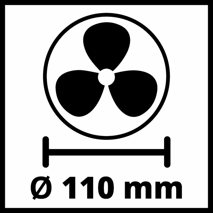 Einhell GC-CF 18/110 Li Solo - Accu Ventilator - Power X-Change