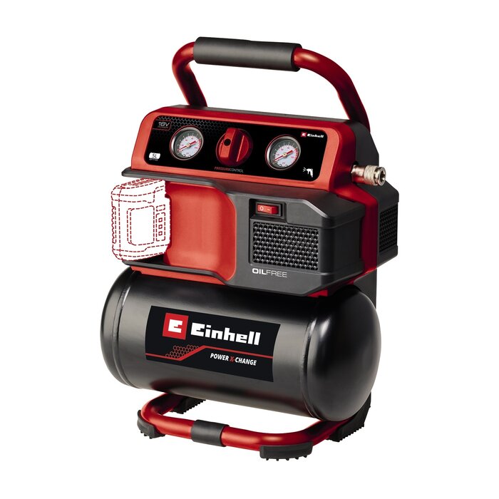 Einhell TE-AC 18/75 Li OF Solo - Accu Compressor - Power X-Change