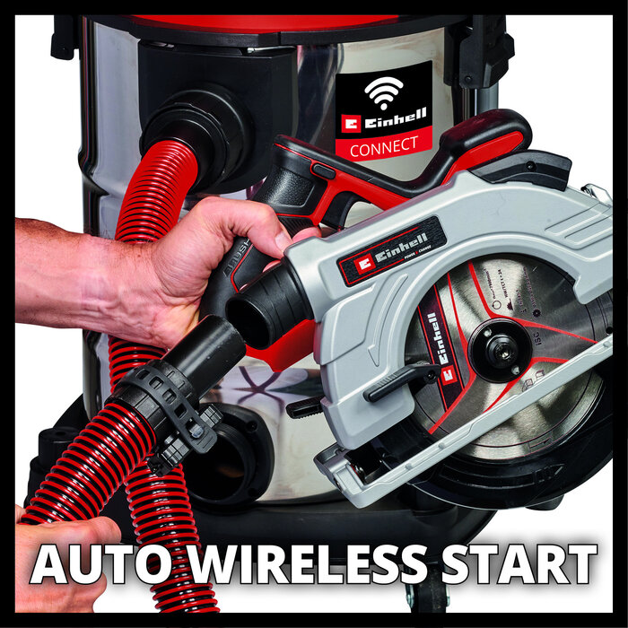 Einhell TP-VC 36/30 Li S Auto Solo - Accu Nat-/Droogzuiger - 30 L - Power X-Change