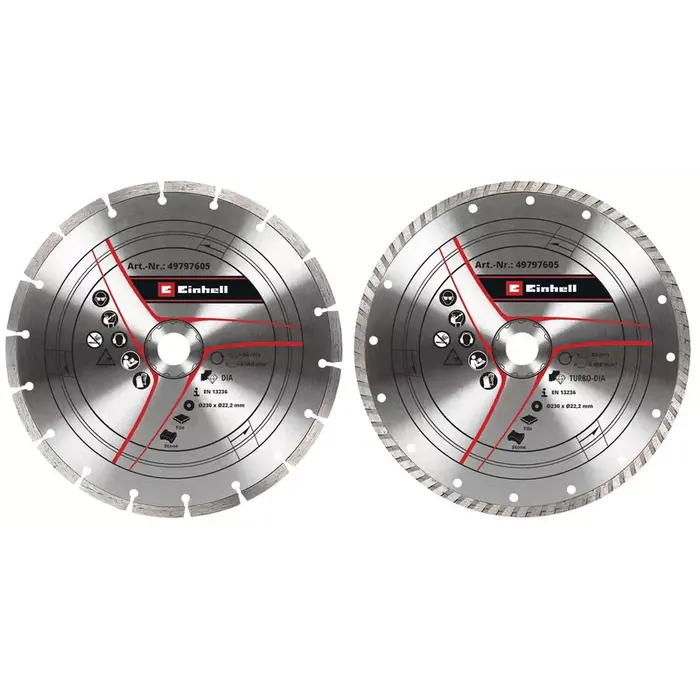 Einhell Diamantslijpschijvenset - 2-delig - Ø230x22,2 mm