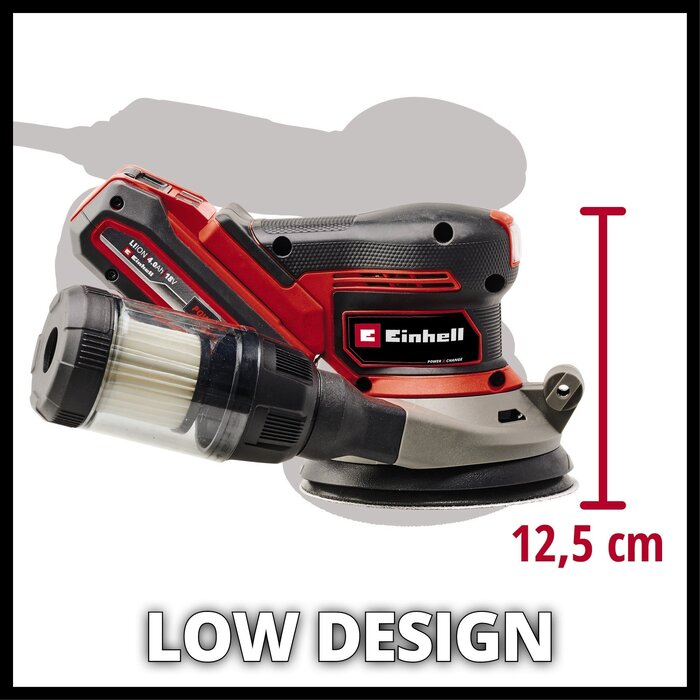 Einhell TP-RS 18/32 Li BL Solo - Accu Excentrische Schuurmachine - Ø125 mm - Power X-Change