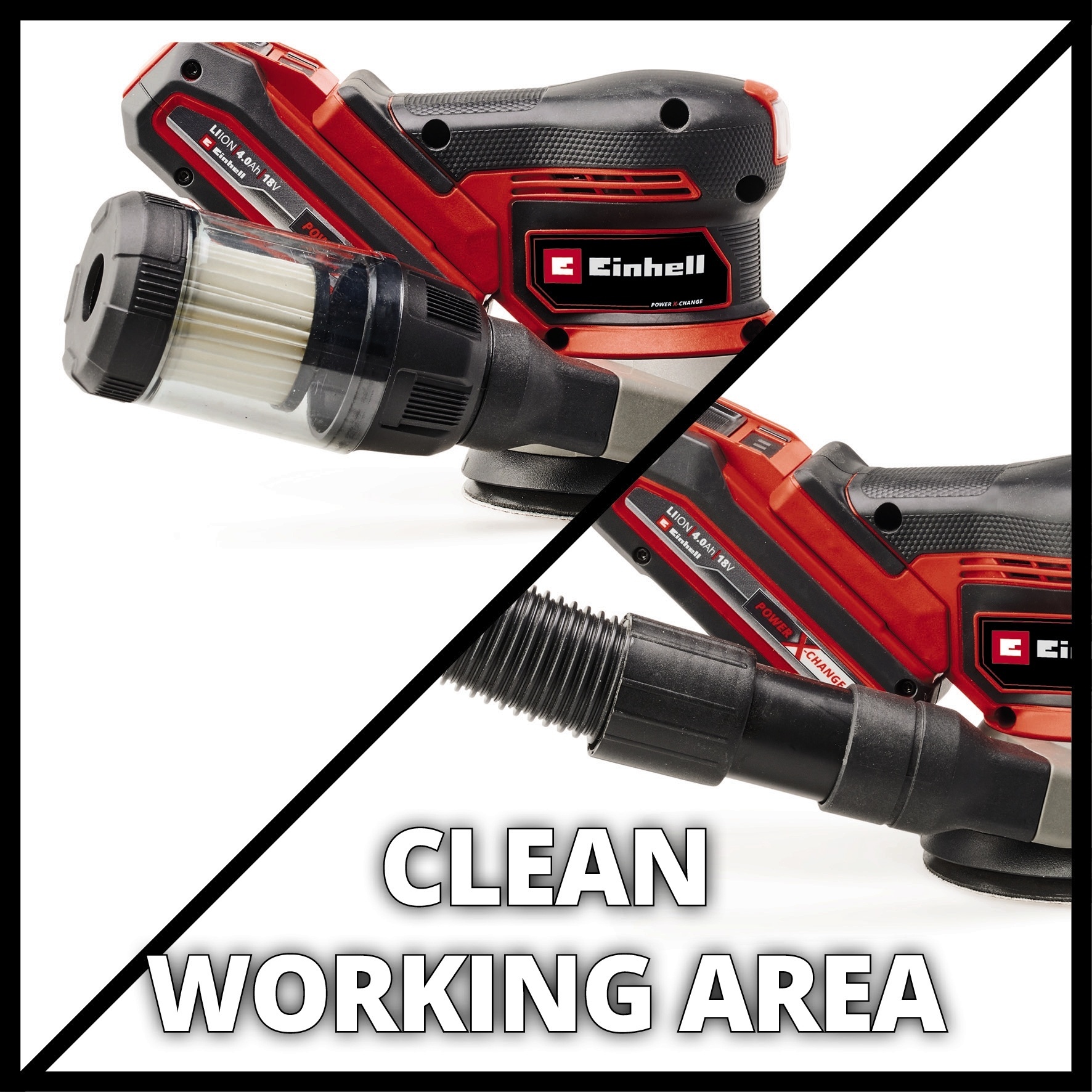 Einhell Professional Accu Excentrische Schuurmachine TP-RS 18/32 Li BL Solo Power X-Change - 18V Koolborstelloos Met 125mm Schuurzool