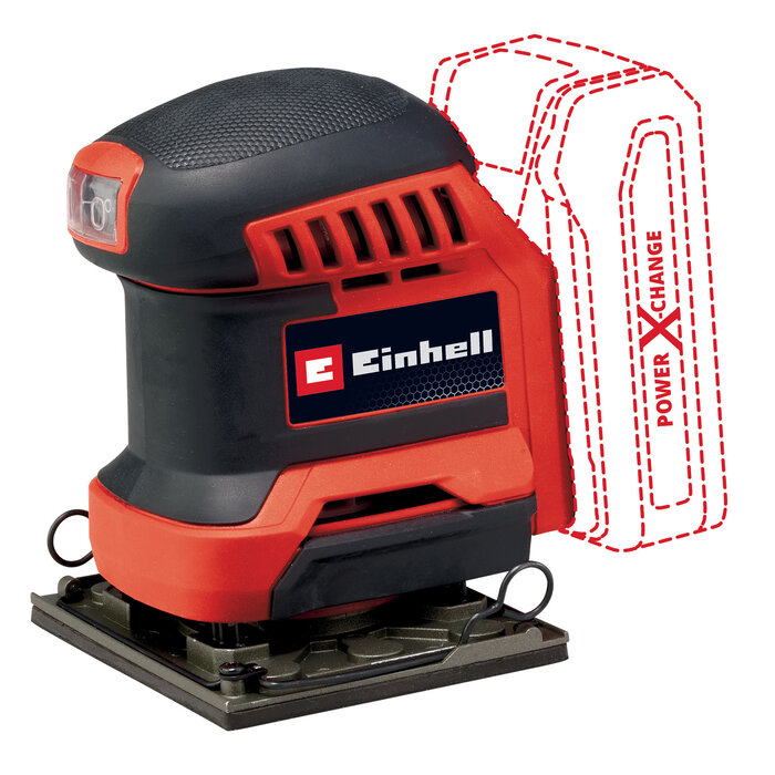 Einhell TE-OS 18/113 3X Li Solo - Accu Multischuurmachine - 101x113 mm - 150x150x100 mm - 130x80 mm - Power X-Change