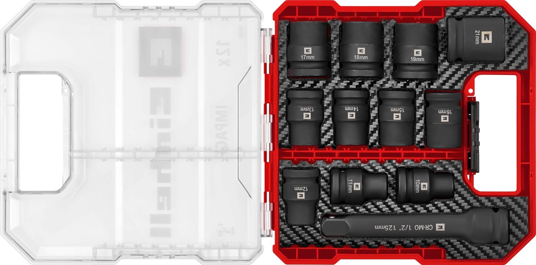 Einhell Impact Doppenset - 12-delig - L-Case