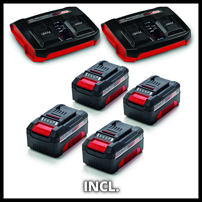 Einhell GP-CM 36/47 S Li BL Kit 4.0 Ah – Accu Grasmaaier – Ø47 cm – 4 accu's – Power X-Change