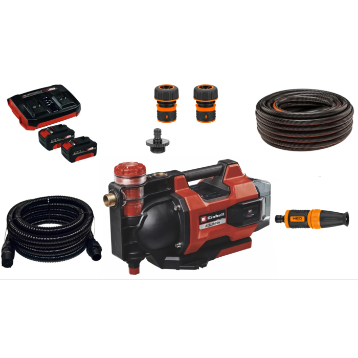 Einhell AQUINNA, de Luxe Accu Tuinpomp SET 36V Automatic