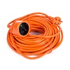 Verlengsnoer 2 x 1.0 20 mtr oranje