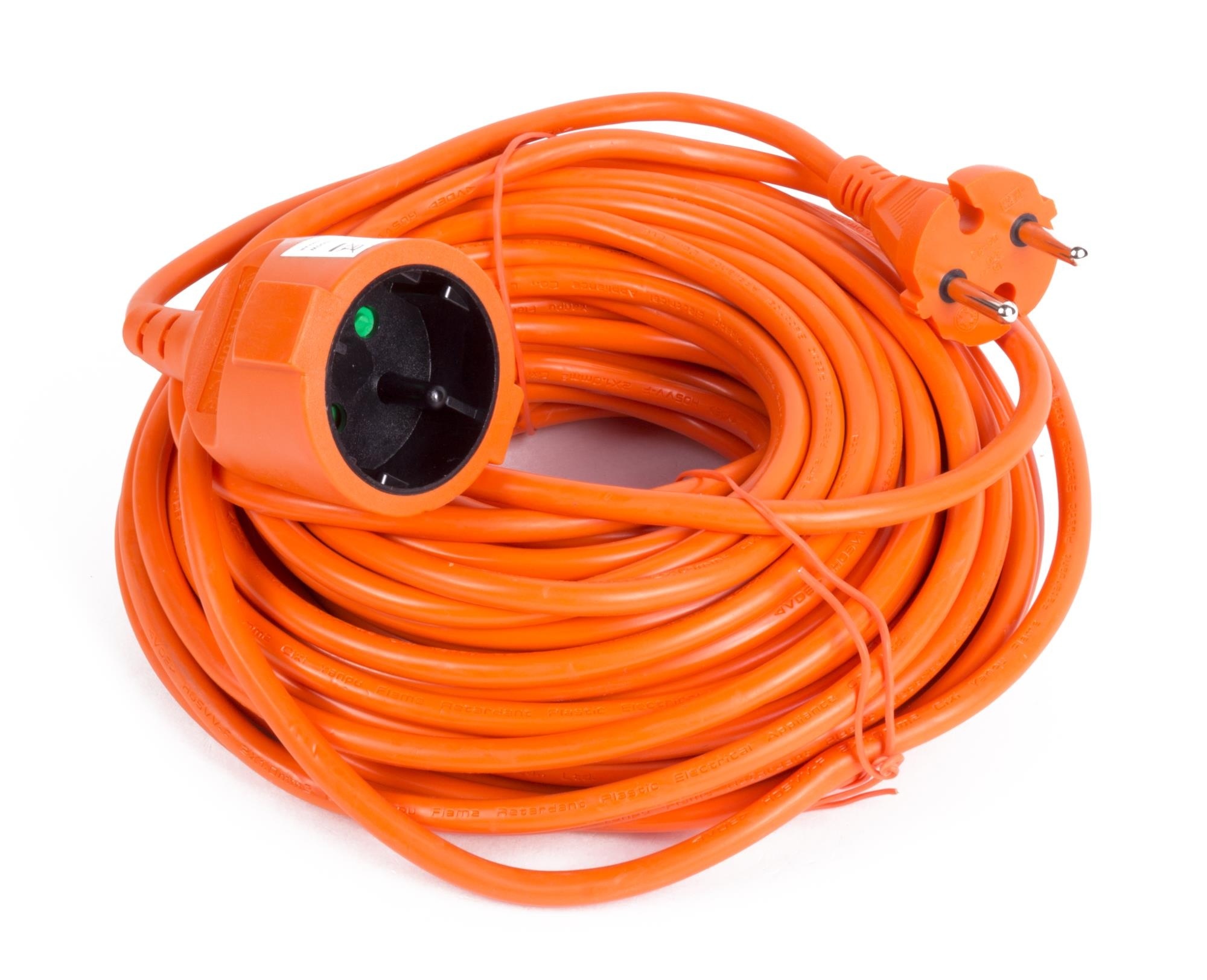 Benson Tools Verlengsnoer 2 x 1.0 20 mtr oranje