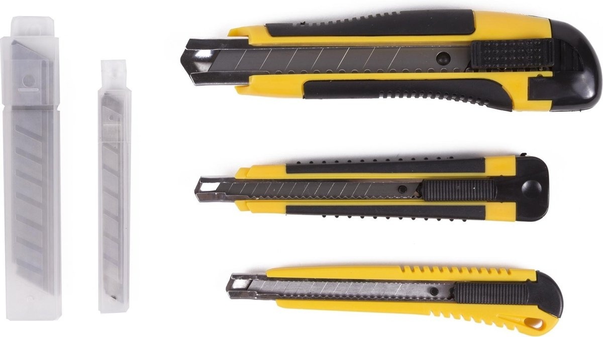 Benson Tools Afbreekmessen set 9 mm en 18 mm + 20 reservemessen