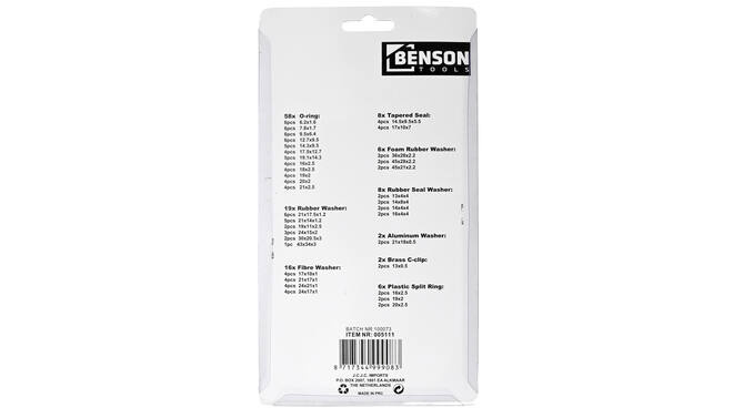 Benson Tools Benson Dichtringen assorti 125 dlg box