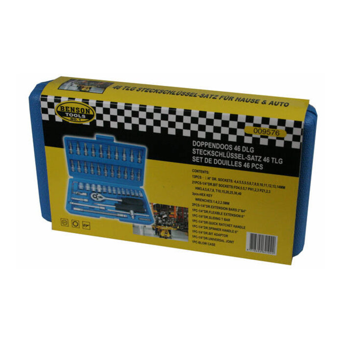 Benson Tools Benson Doppendoos 46 dlg satin finish