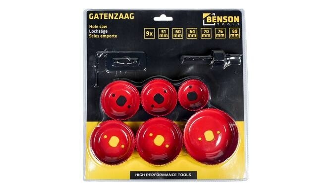 Benson Tools Benson Gatenzaagset 9 dlg heavy duty