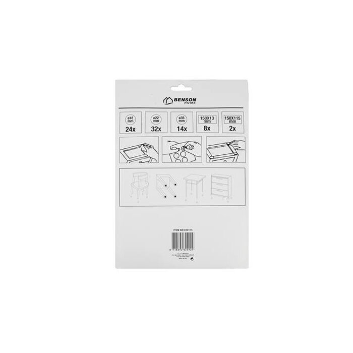 Benson Tools Benson Antikrasvilt set 80 dlg wit