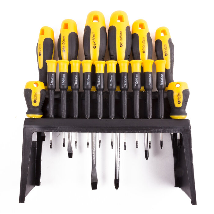 Benson Tools Benson Schroevendraaier set 18 dlg + standaard