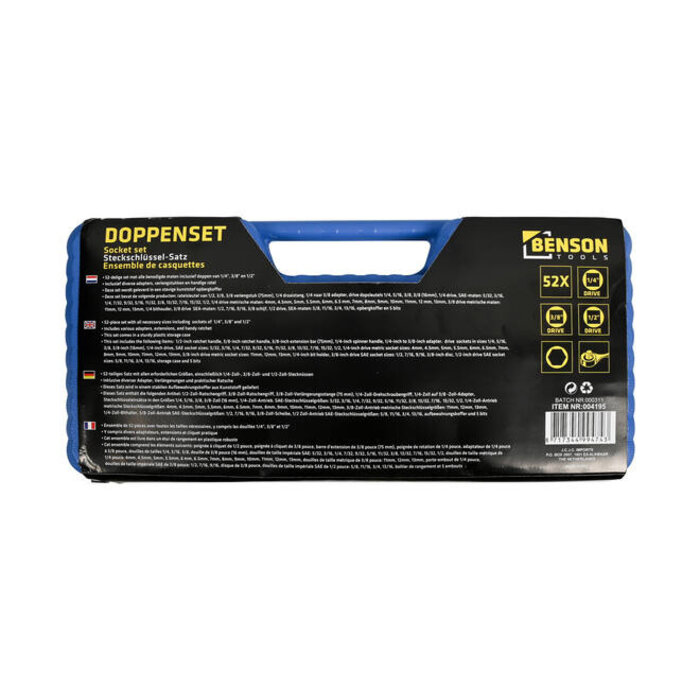 Benson Tools Benson Doppenset 52 dlg