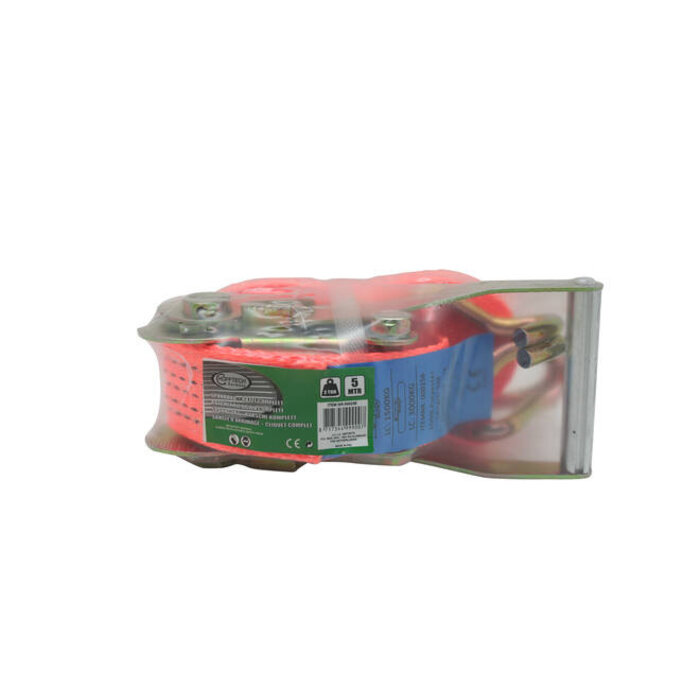 Benson Tools Spanband met ratel compleet 5 mtr 3 ton